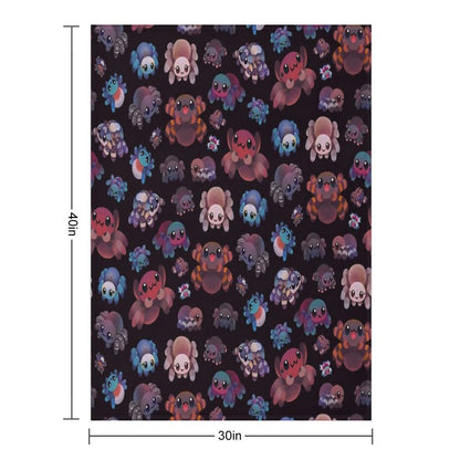 Tarantulas - Dark Throw Blanket