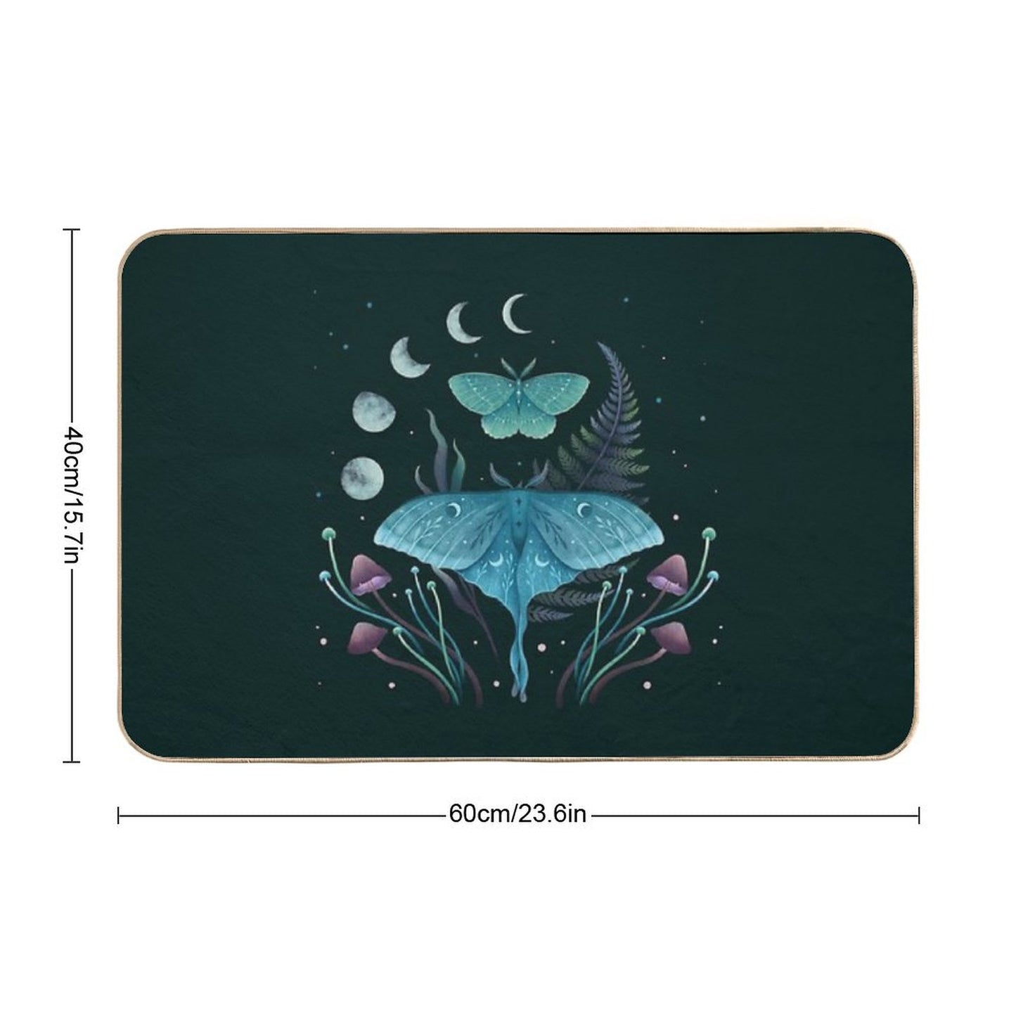 Luna And Emerald Bath Mat