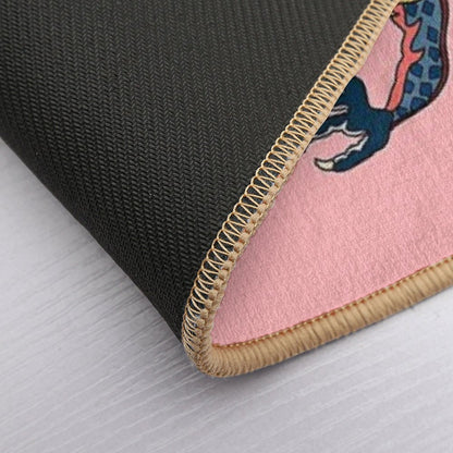TIBETAN DRAGON RUG-pink Bath Mat