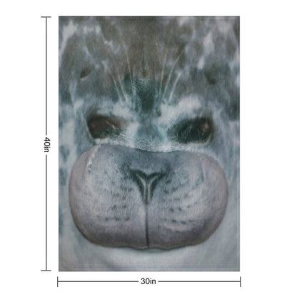 Chubby Blob Seal Throw Blanket