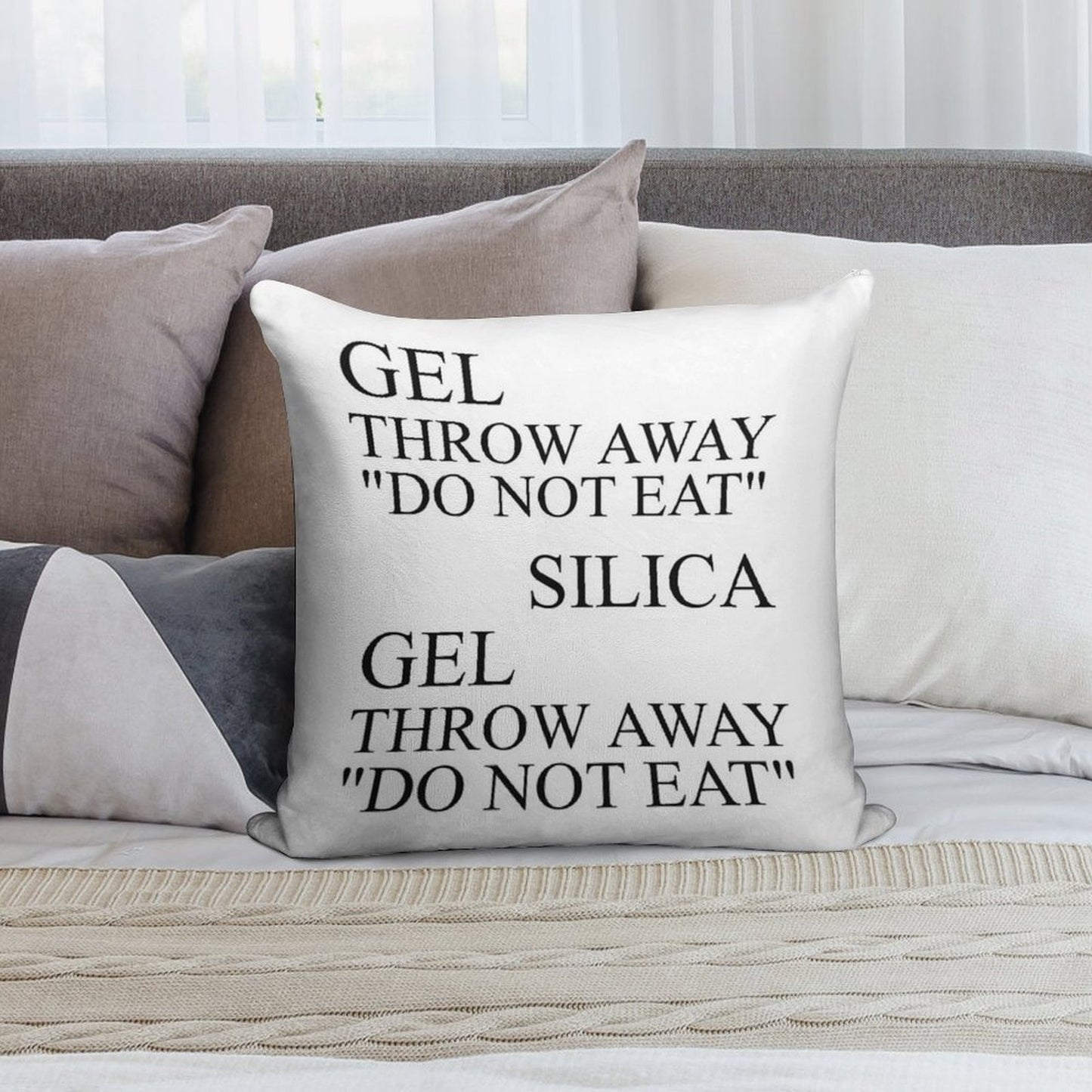 Silica Gel Soft Shrink-Resistant Throw Pillow