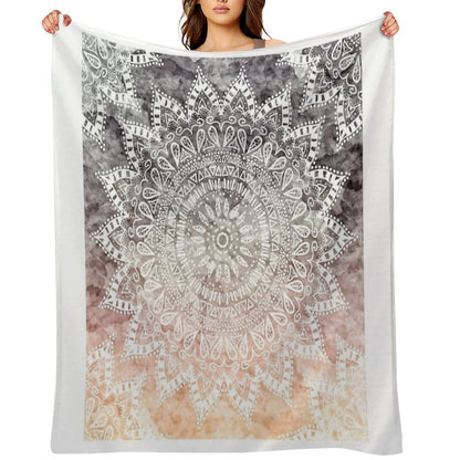 BOHEMIAN HYGGE MANDALA Throw Blanket