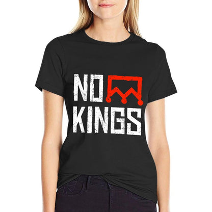 No Kings Protest Symbolic Sign  Easy-care T-Shirt
