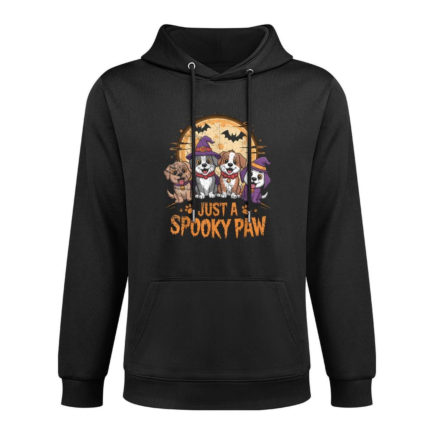 Funny Halloween Dog Ghost Costume Puppy Just A Spooky Paw Pilling-Resistant Hoodie