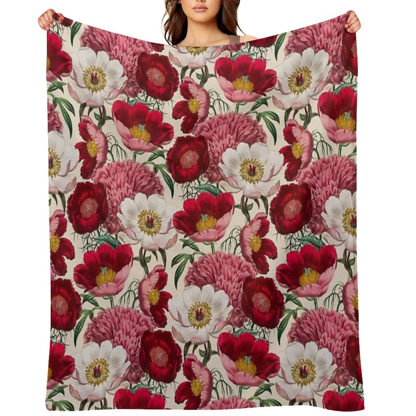 Flower Garden Throw Blanket