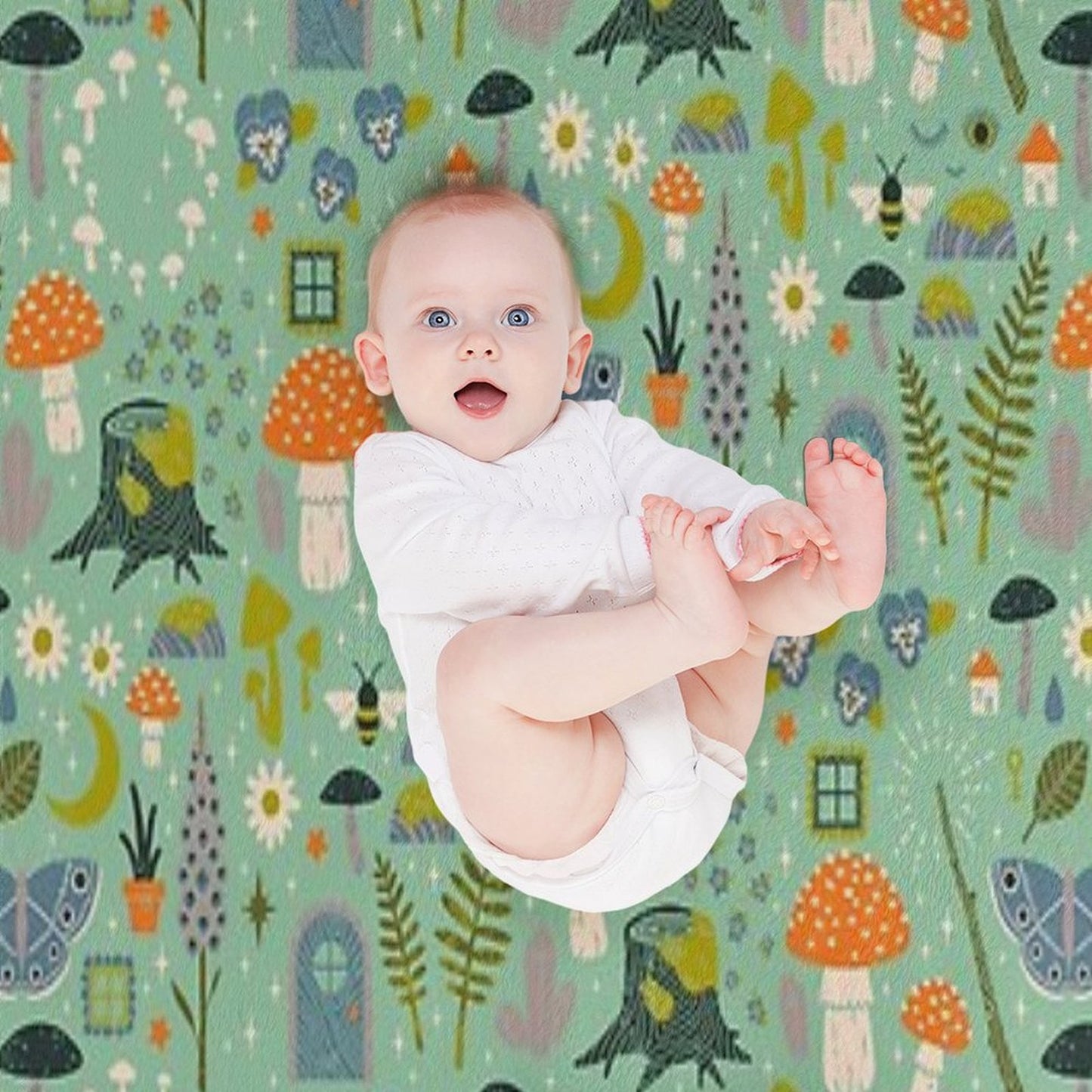 Fairy Garden Throw Blanket