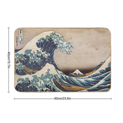 The Great Wave Off Kanagawa Bath Mat
