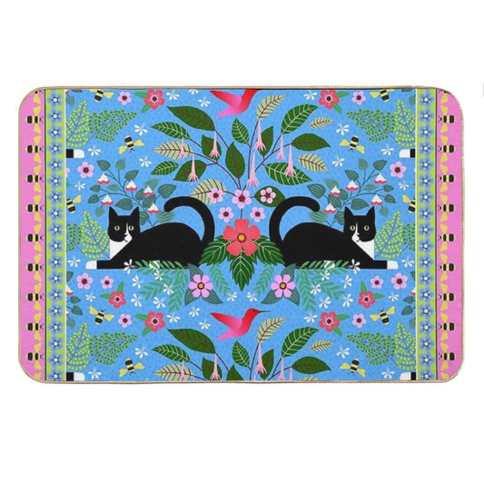 Katie And The Hummingbird Bath Mat