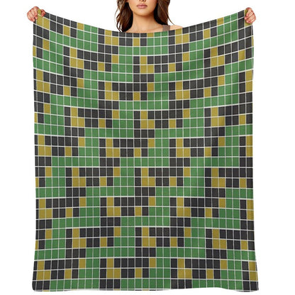 Wordle Grid Throw Blanket