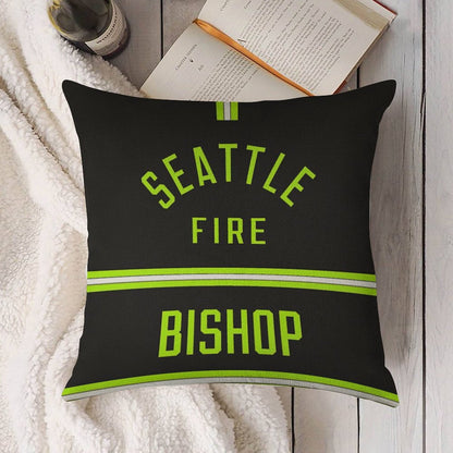 Station 19 - Seattle Fire Bishop Turnouts Pillow Linen Throw Pillow Cover
