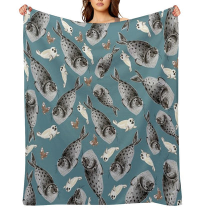 Common Seal Throw Blanket