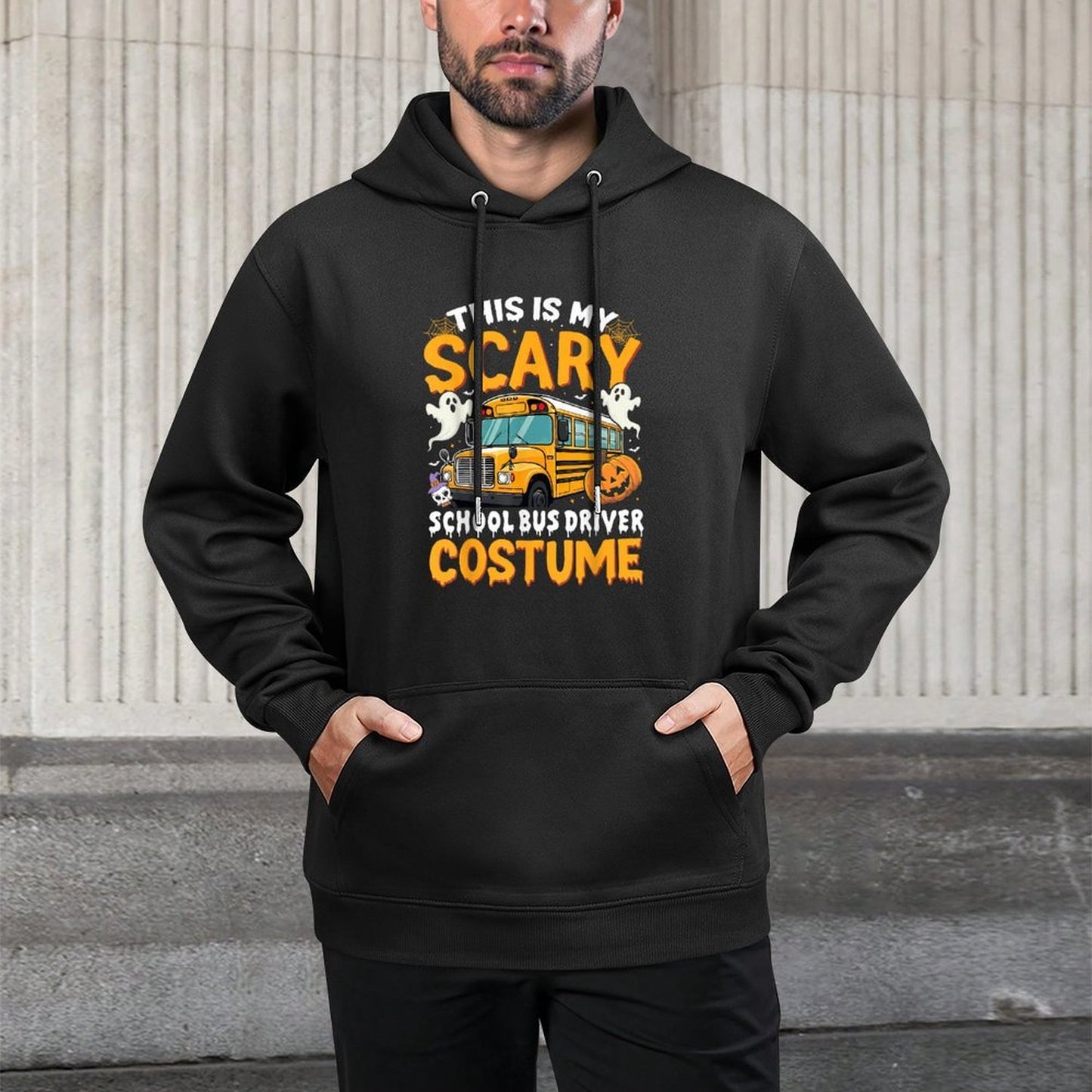 This Is My Scary School Bus Driver Costume Spooky Halloween Layering Staple Hoodie