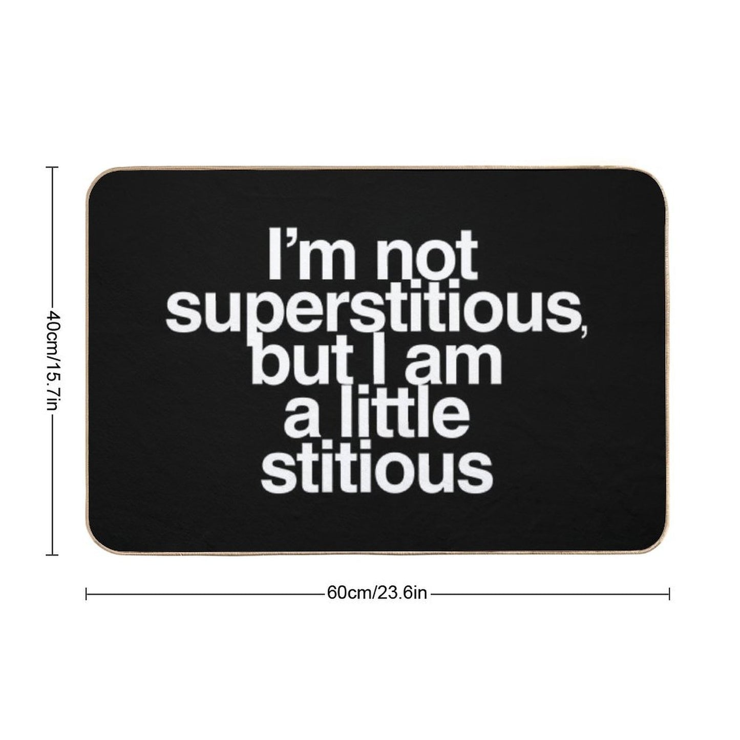 A Little Stitious Bath Mat