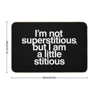 A Little Stitious Bath Mat