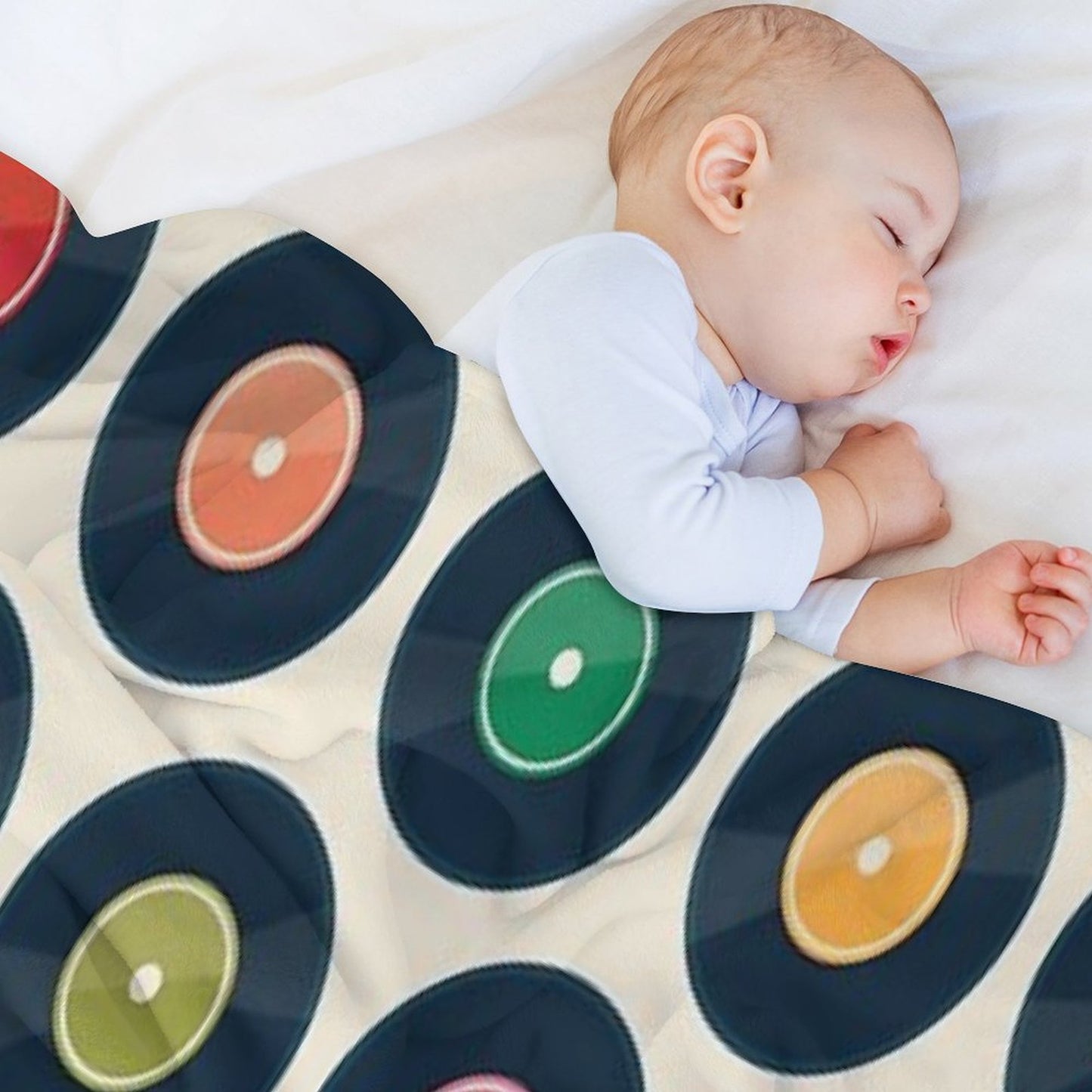 Vinyl Record Collection Throw Blanket