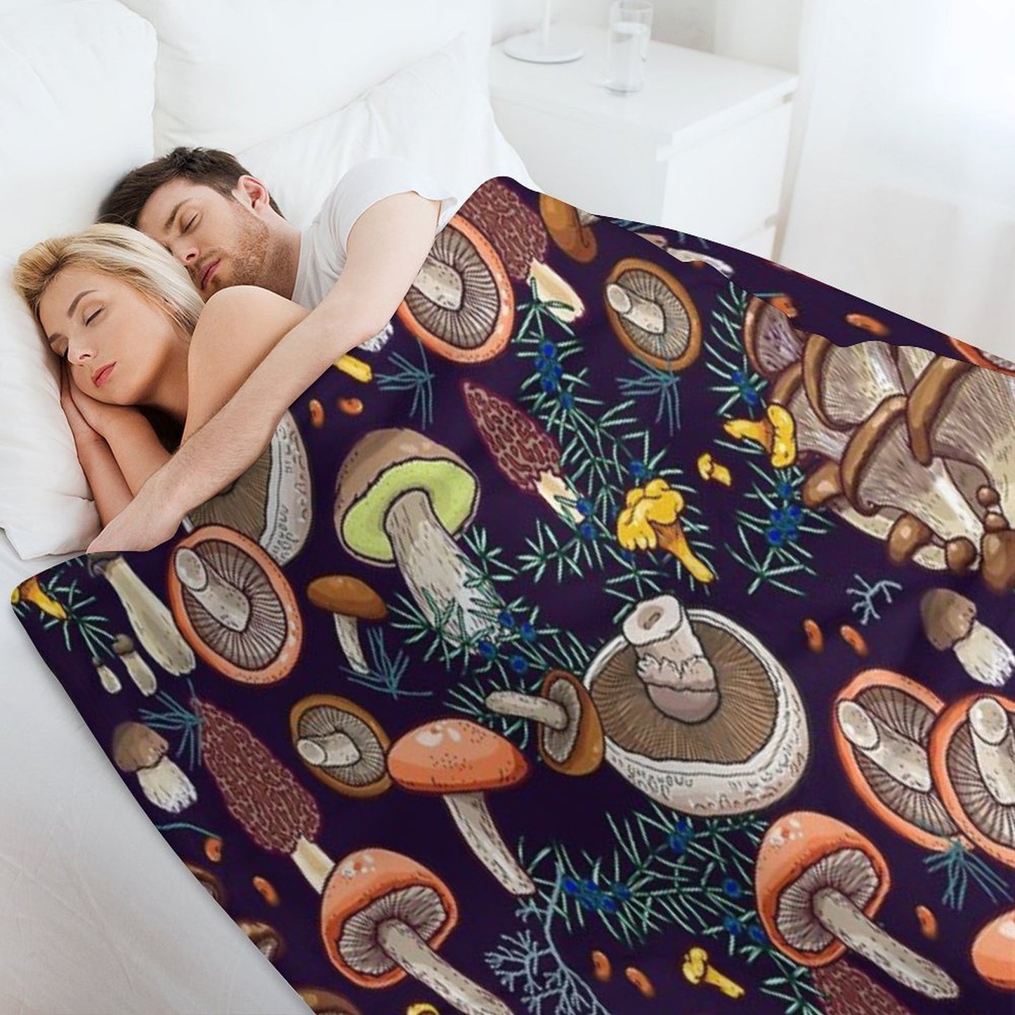 Dark Dream Forest Throw Blanket