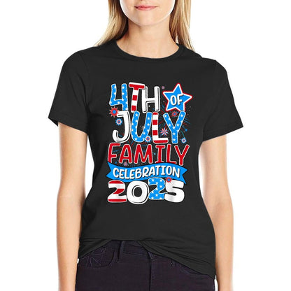 4th of July Family Celebration 2025 Family Matching Group Comfortable T-Shirt