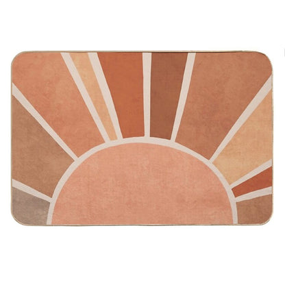 Warm Boho Sunrise Bath Mat
