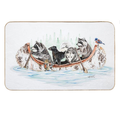 Critter Canoe - Forest Animals Bath Mat