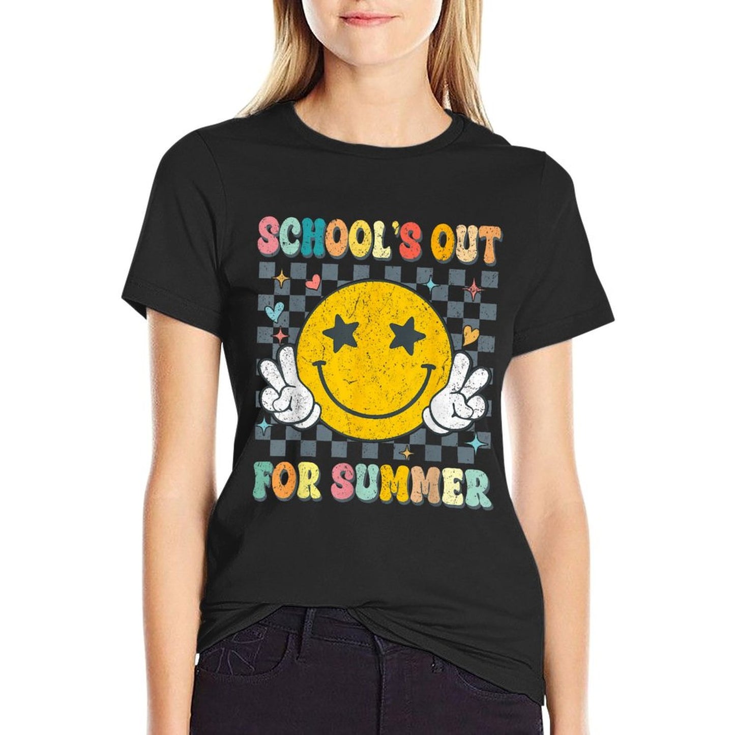 Last Day Of School Retro Schools Out For Summer Teacher T-Shirt