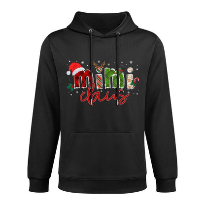 Mimi Claus Santa Claus Family Matching Christmas Pajama Easy Care Hoodie