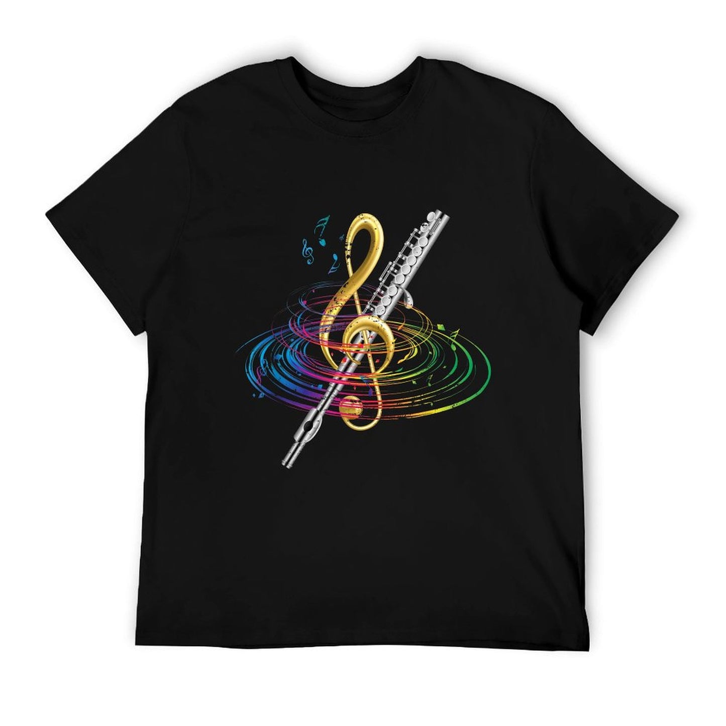 Classical Music Treble Clef Flutist Gift Flute T-Shirt