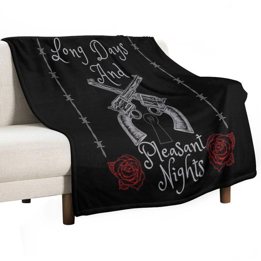 Long Days And Pleasant Nights, The Dark Tower, Stephen King Fan Design Throw Blanket