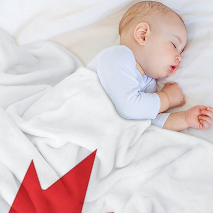 Hockey, Canada Throw Blanket
