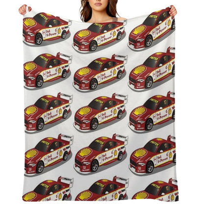 Scott McLaughlin 17 Ford Mustang 2019 Throw Blanket
