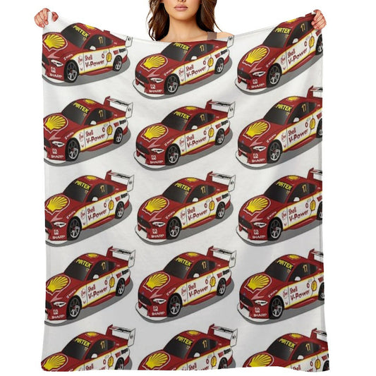 Scott McLaughlin 17 Ford Mustang 2019 Throw Blanket