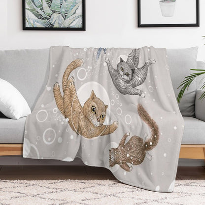 Cat Throw Blanket