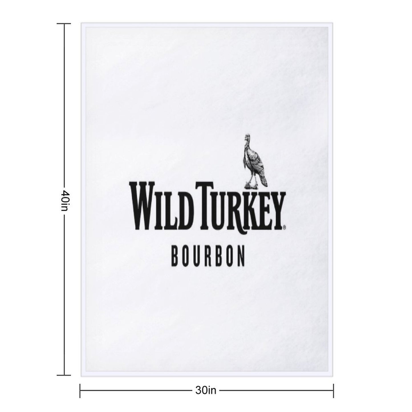 Wild Turkey Bourbon Cap Throw Blanket