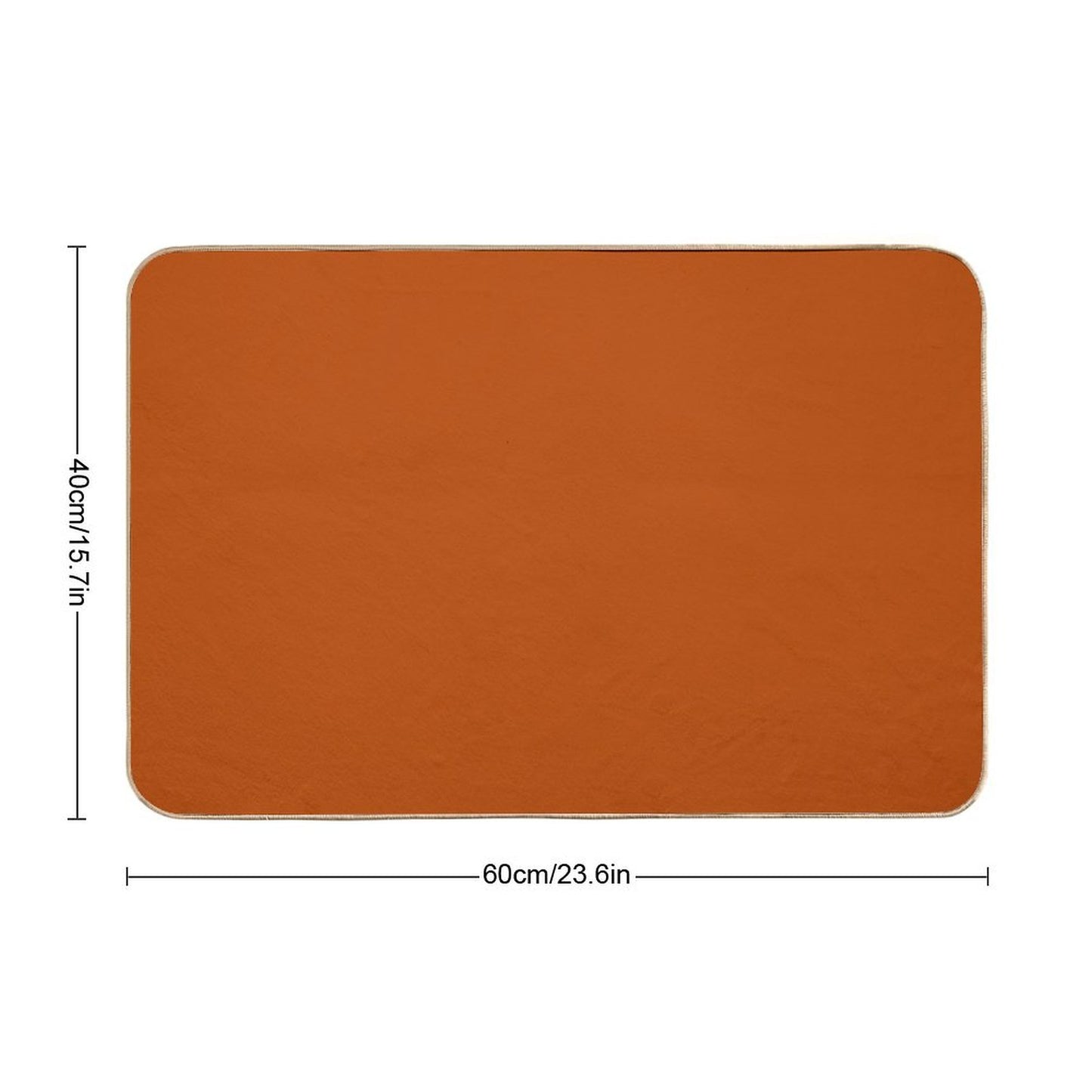 Best Seller Colors of Autumn Terracotta Orange Brown Single Solid Color - Accent Shade - Hue - Colour Bath Mat