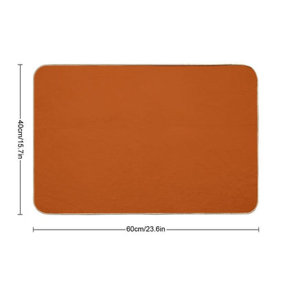 Best Seller Colors of Autumn Terracotta Orange Brown Single Solid Color - Accent Shade - Hue - Colour Bath Mat