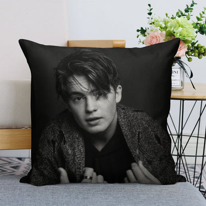 Kit Connor Linen Throw Pillow Cover