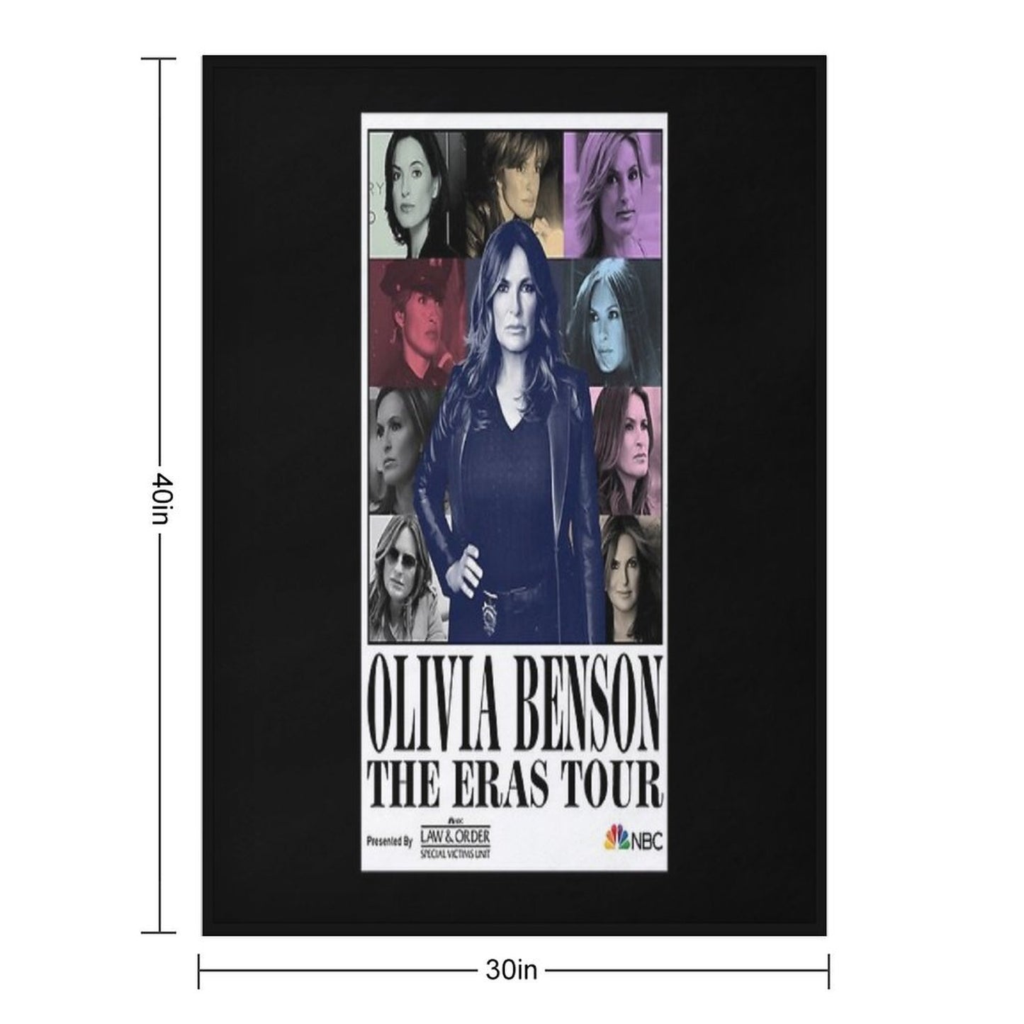 Olivia Benson Eras Tour Throw Blanket