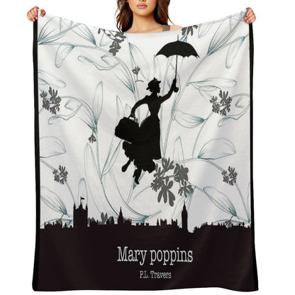 Mary Poppins Throw Blanket