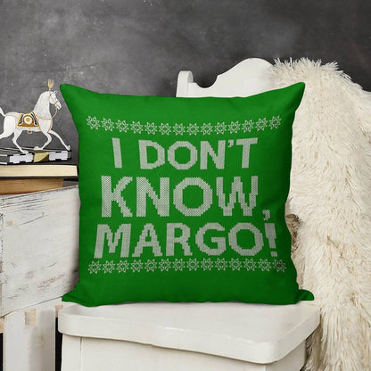 I Don't KNOW, MARGO! Linen Throw Pillow Cover