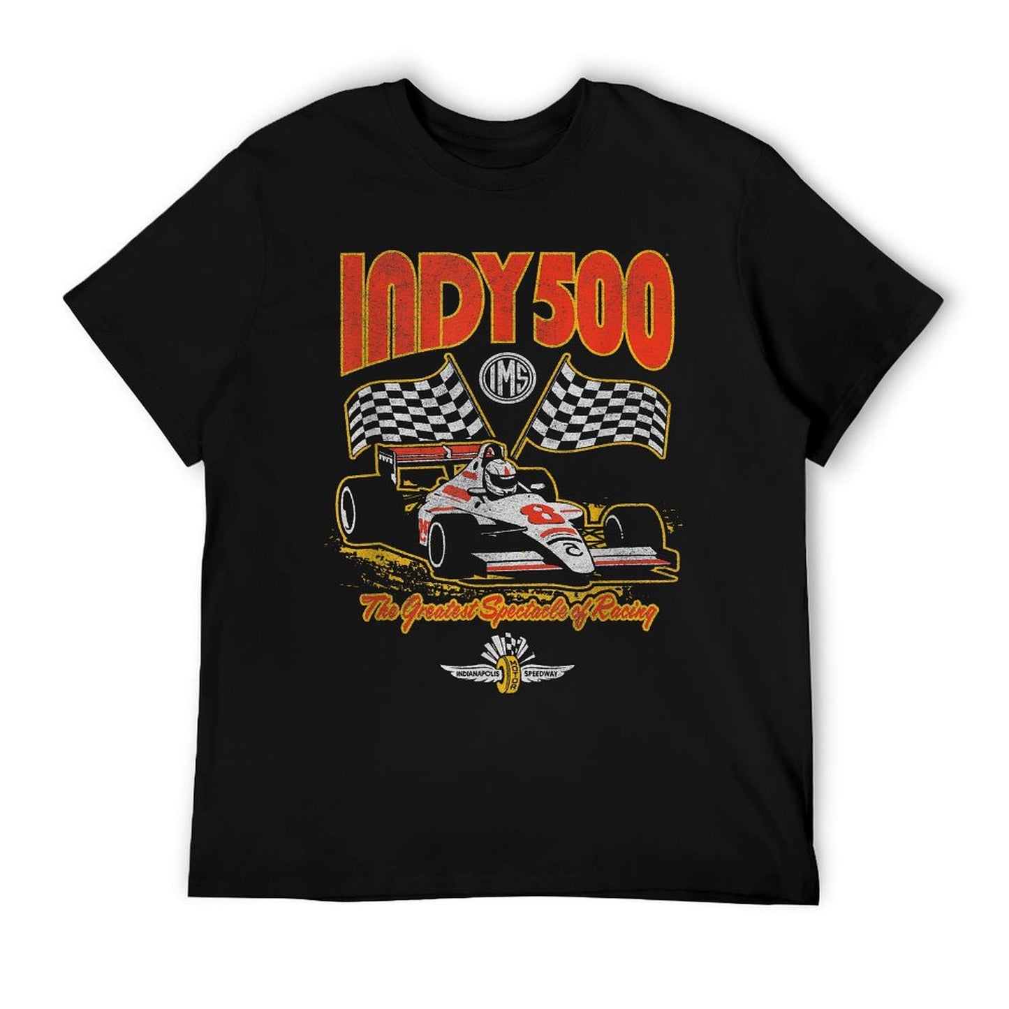 Indy 500 The Greatest Spectacle In Racing Distressed Style T-Shirt