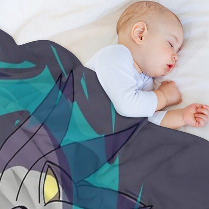 Silver The Hedgehog (Full Color) Throw Blanket