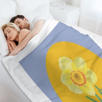 Daffodil Throw Blanket