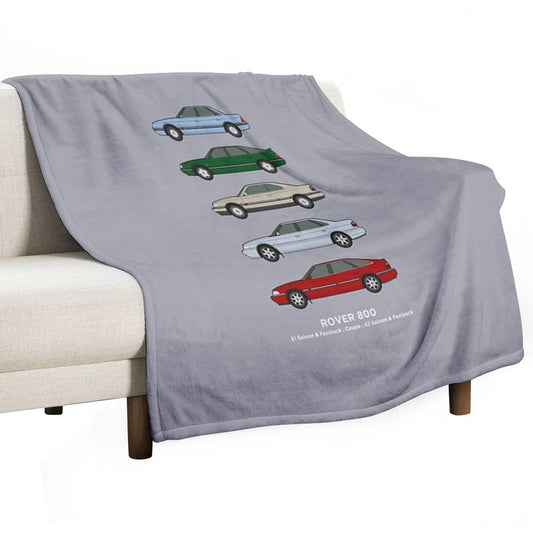 Rover 800 Classic Car Collection Throw Blanket