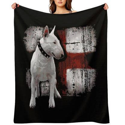 English Bullterrier Love Throw Blanket