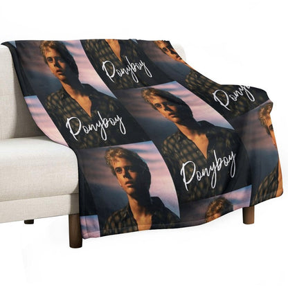 Ponyboy The Outsiders Movie Throw Blanket
