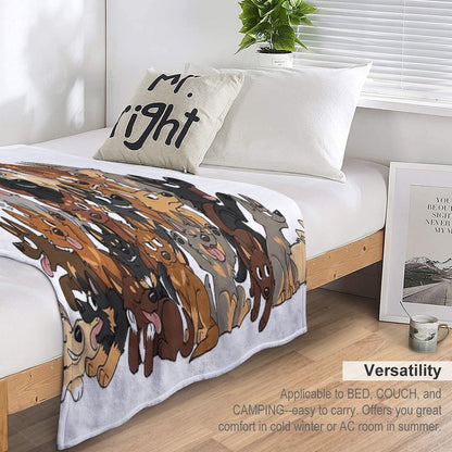 Kelpie Pile Throw Blanket