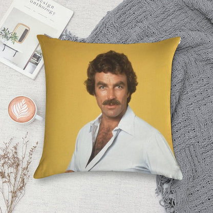 Tom Selleck Soft Gift Ready Throw Pillow