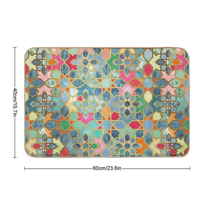 Gilt & Glory - Colorful Moroccan Mosaic Bath Mat