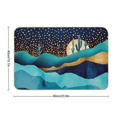 Indigo Desert Night Bath Mat
