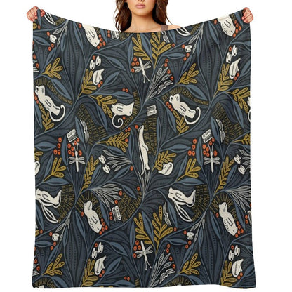 Wind in The Willows Throw Blanket