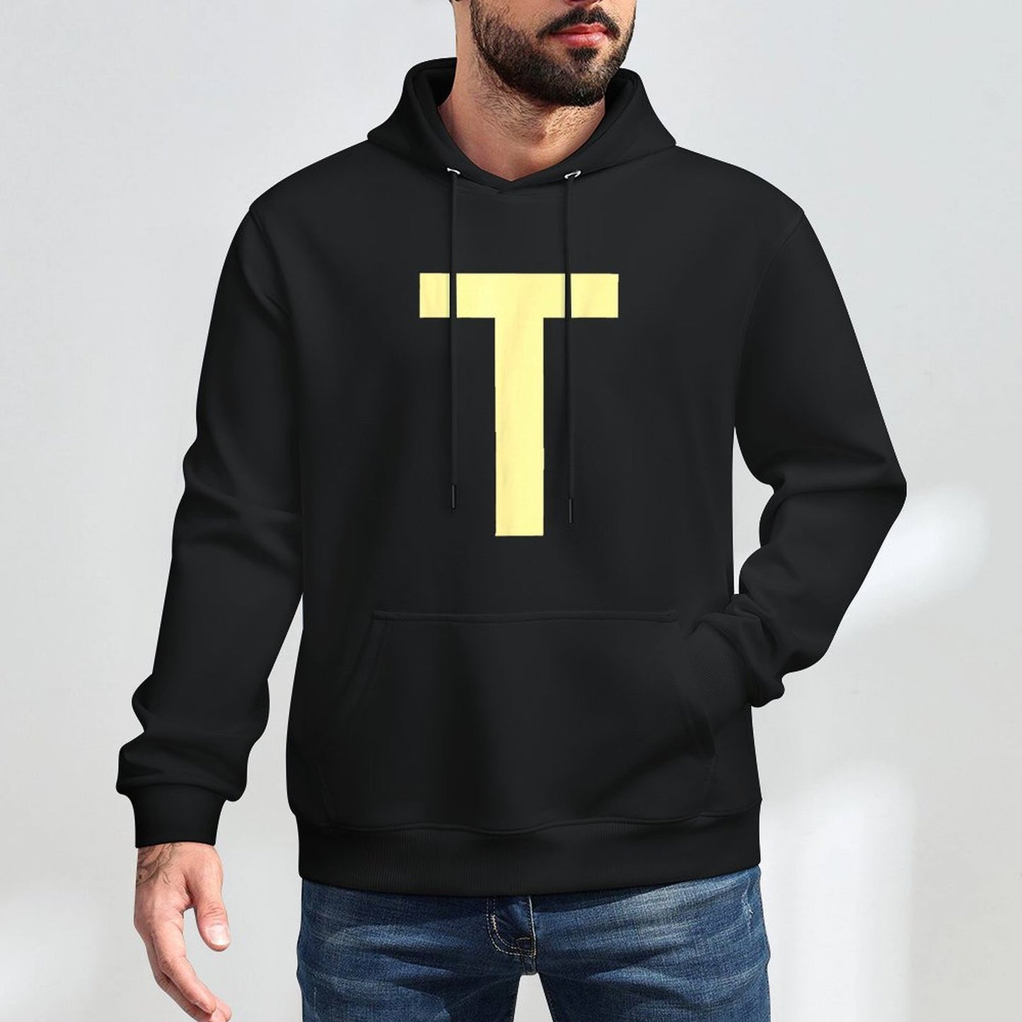 Letter T Funny Group Matching Halloween Costume Breathable Fabric Hoodie